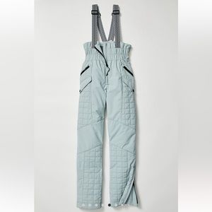 ALL PREPPED SKI BIBS AQUA HAZE NWT